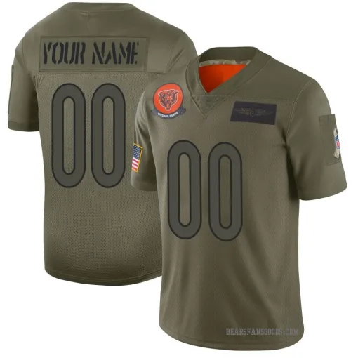 Chicago Bears Customized Men's Limited Camo 2019 Salute to Service ...