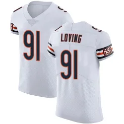 Elite Jayden Loving Men's Chicago Bears White Vapor Untouchable Jersey - Nike