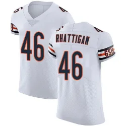Elite Jon Rhattigan Men's Chicago Bears White Vapor Untouchable Jersey - Nike