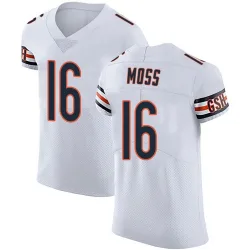 Elite Miller Moss Men's Chicago Bears White Vapor Untouchable Jersey - Nike