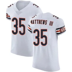 Elite Wayne Matthews III Men's Chicago Bears White Vapor Untouchable Jersey - Nike
