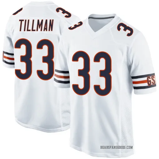 Game Charles Tillman Men's Chicago Bears White 100th Season Jersey - Nike