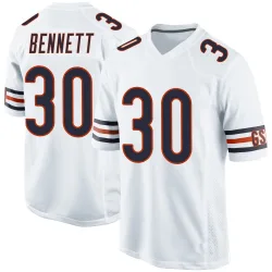 Game Coleman Bennett Men's Chicago Bears White Jersey - Nike