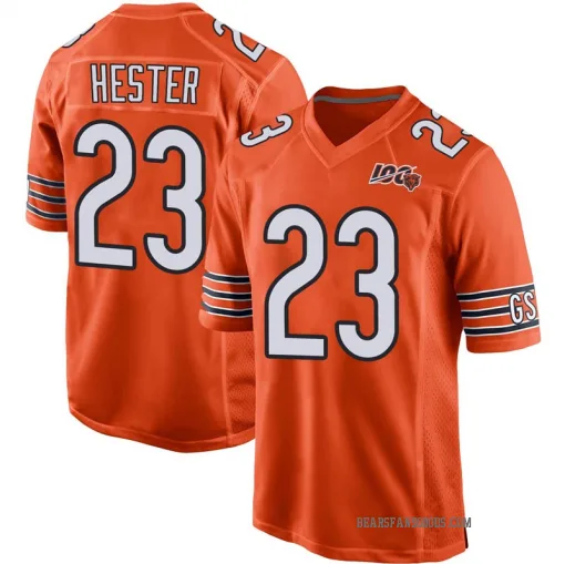 Game Devin Hester Men's Chicago Bears Orange 100th Season Jersey - Nike