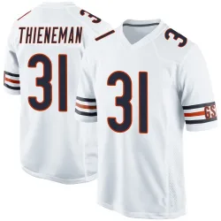 Game Dillon Thieneman Men's Chicago Bears White Jersey - Nike