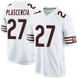 Game Gabriel Plascencia Men's Chicago Bears White Jersey - Nike