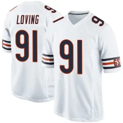 Game Jayden Loving Youth Chicago Bears White Jersey - Nike