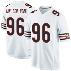 Game Jordan van den Berg Men's Chicago Bears White Jersey - Nike