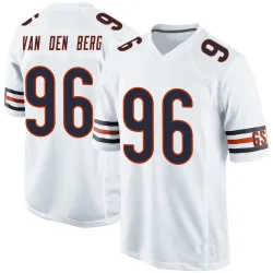 Game Jordan van den Berg Youth Chicago Bears White Jersey - Nike
