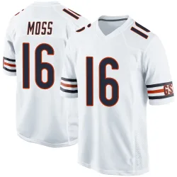 Game Miller Moss Youth Chicago Bears White Jersey - Nike