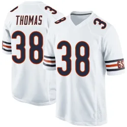 Game Skyler Thomas Men's Chicago Bears White Jersey - Nike