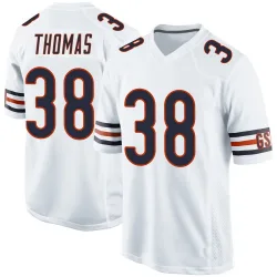 Game Skyler Thomas Youth Chicago Bears White Jersey - Nike