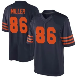 ثياب البرنس Men's Chicago Bears #86 Zach Miller Navy Blue With Orange Alternate NFL Nike Elite Jersey ثياب البرنس