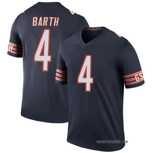 Legend Connor Barth Youth Chicago Bears Navy Color Rush Jersey - Nike