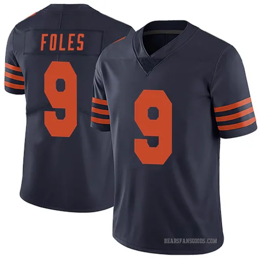 Limited Nick Foles Youth Chicago Bears Navy Blue Alternate Vapor ...