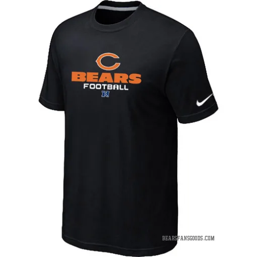 Men's Chicago Bears Black Critical Victory T-Shirt - - Nike